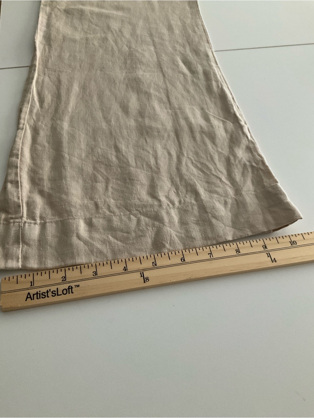 Bella Dahl Medium 100% Linen Neutral Wide Leg Pants - Picture 10 of 11